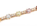 Gold Plated Sterling Silver Gemstone Bracelet