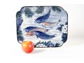 Sun Ceramics Koi Fish Platter 