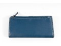 Coach Leather Trifold Wallet (Blue/Fuchsia)