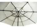 Modern Patio Umbrella In Gray & Iron Stand