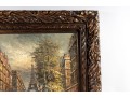 Oil On Canvas Paris Landscape, Untited -- Unknown Artist