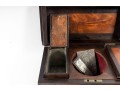 Vintage Coffin Form Mahogany Tea Caddy