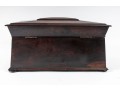 Vintage Coffin Form Mahogany Tea Caddy