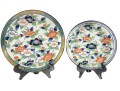 Tajimi Kutani Japan Asian Porcelain Decorative Bowl & Platter