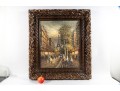 Oil On Canvas Paris Landscape, Untited -- Unknown Artist