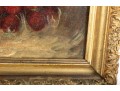 Antique Oil On Canvas Strawberry Still Life Painting -- Unsigned 