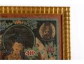 Tibetan Thankga Textile Painting Of Manjusri 