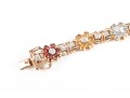 Gold Plated Sterling Silver Gemstone Bracelet