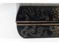 Oriental Laqeured Wood & Enamel Capsule Box