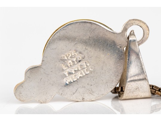 Collection Of Sterling Silver And Sterling Vermeil  Contemporary Motif Jewelry Pieces