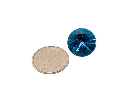 Loose Stones: Round Blue Topaz, TCW: 8.84
