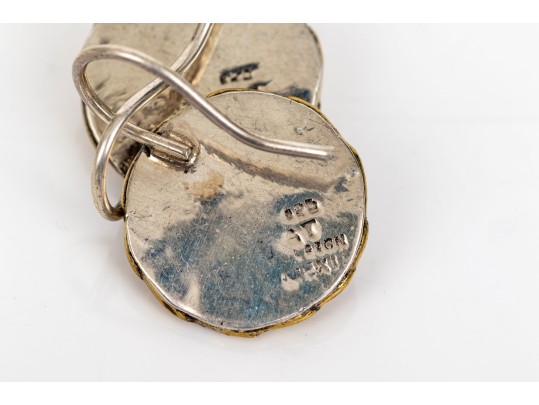 Collection Of Sterling Silver And Sterling Vermeil  Contemporary Motif Jewelry Pieces