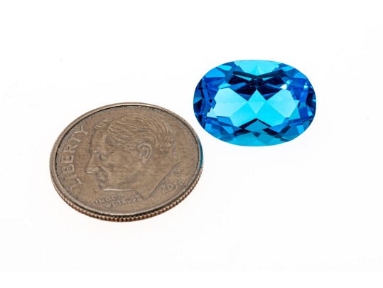 Loose Stone: Oval Blue Topaz, CTS: 7.95