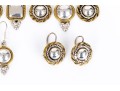 Collection Of Sterling Silver And Sterling Vermeil  Contemporary Motif Jewelry Pieces