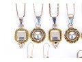 Collection Of Sterling Silver And Sterling Vermeil  Contemporary Motif Jewelry Pieces