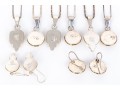Collection Of Sterling Silver And Sterling Vermeil  Contemporary Motif Jewelry Pieces
