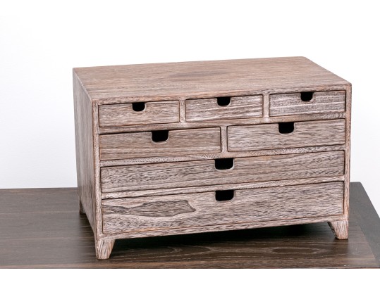 Rustic Wood Jewelry Chest
