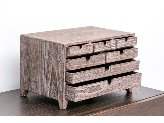 Rustic Wood Jewelry Chest