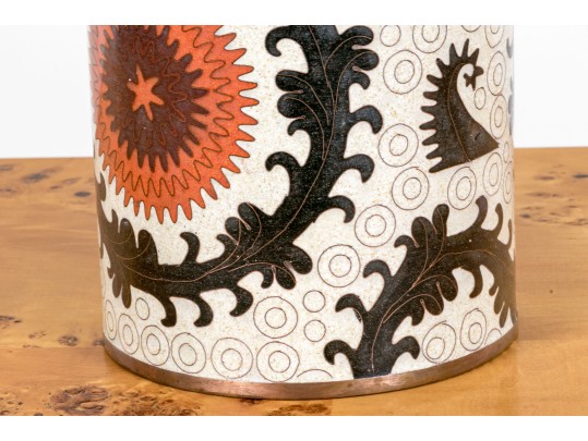 Fabienne Jouvin (French, B. 1962) Cloisonne Lidded Canister