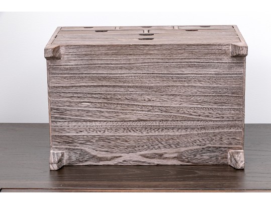 Rustic Wood Jewelry Chest