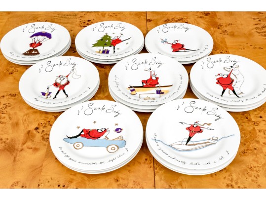 Pottery Barn 48 Piece “Santa Baby” Japanese Made China Set