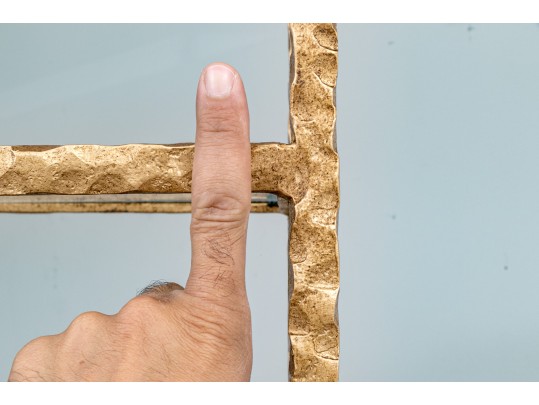 Quality Gilt Solid Hand Moulded Wrought Iron Etagere