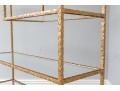 Quality Gilt Solid Hand Moulded Wrought Iron Etagere