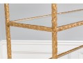 Quality Gilt Solid Hand Molded Wrought Iron Etagere