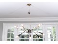 Chic Mid-Century Modern Style 12 Light Chandelier