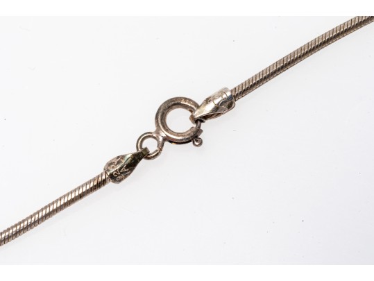 Unique Mother Of Pearl Sterling Pendant Necklace