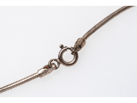 Unique Mother Of Pearl Sterling Pendant Necklace