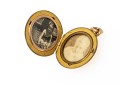 14k Yellow Gold Simple Antique Round Locket