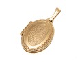 Petite 14K Etched Locket Pendant