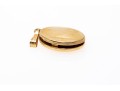 Petite 14K Etched Locket Pendant