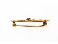 10k Yellow Gold Charming Antique Wishbone Brooch 