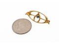 10k Yellow Gold Charming Antique Wishbone Brooch 