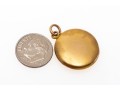 14k Yellow Gold Simple Antique Round Locket