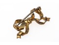 14k Gold Pretty Antique Bow Brooch 