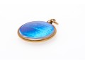 14k Yellow Gold Iridescent Recycled Butterfly Wing Pendant