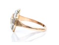 Vintage 14K Filigree Style Diamond Ring, Size 6.25