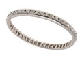 Platinum Vintage Narrow Eternity Band, Diamond Set, App. 0.12 TCW, Size 8.75-
