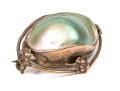 10k Yellow Gold Lovely Vintage Grey Cultured Mabe Pearl Brooch
