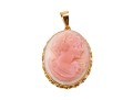 Classic 14K Pink Cameo Pendant