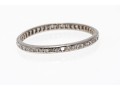 Platinum Vintage Narrow Eternity Band, Diamond Set, App. 0.12 TCW, Size 8.75-