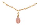 14k And 22k Yellow Gold Beautiful Tourmaline Briolette Necklace