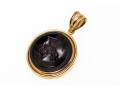 Handsome 14K Dark Cameo Pendant