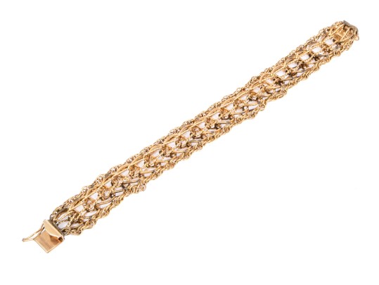 Vintage Classic Gold Filled Retro Charm Style Link Bracelet