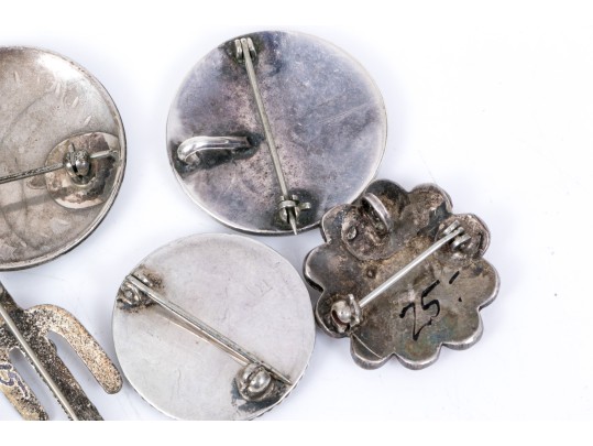 Lot Of Fun Southwestern Motif Sterling Silver Jewelry Pieces