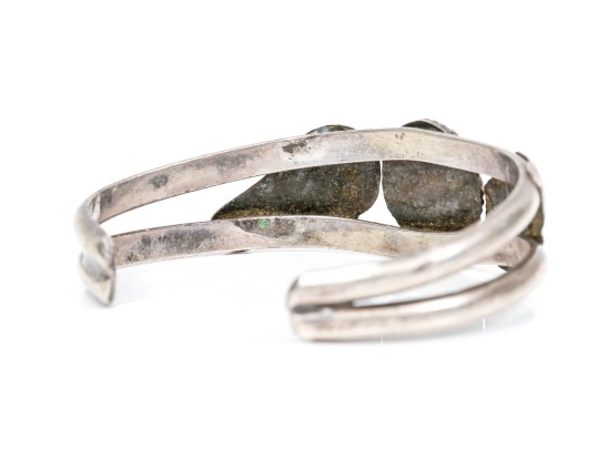 Lot Of Three Sterling Silver Southwestern Cuff Style Bracelets