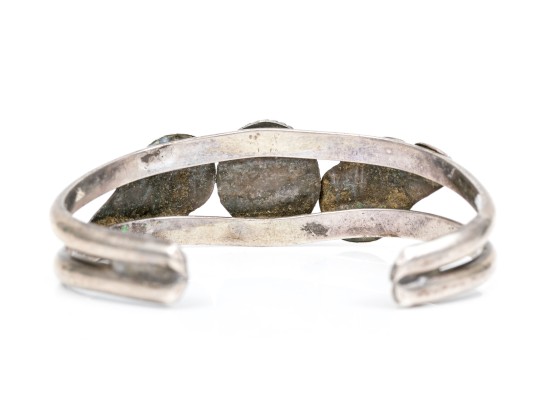 Lot Of Three Sterling Silver Southwestern Cuff Style Bracelets